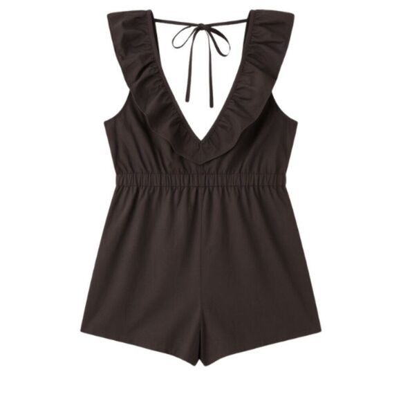 Women's Plus Size Playful Romper Shorts  RJ062225K - Picture 3 of 3